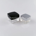 Square Acrylic Cosmetic Cream Clear Plastic Jar